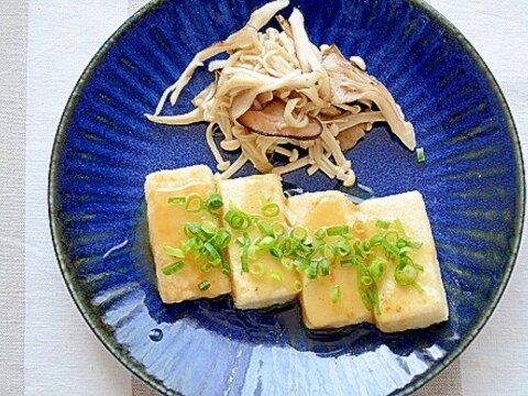 ☆減塩レシピ☆ 焼き豆腐のだしあんかけ